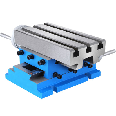 VEVOR Milling Machine Work Table Slide Milling Working Cross Table Machine Compound Slide Milling Table Precision Milling Cross Worktable (7.3 x 4 Inch) 