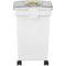 VEVOR Ingredient Bin, 6.6 Gallons Capacity Ingredient Storage Bin, 3 Pcs/Set, PP Material Flour Bins On Wheels, White Shelf Ingredient Bin with Scoop and Sliding Lid, Commercial Storage Bins