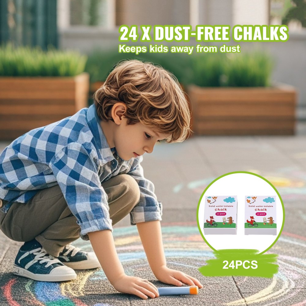 VEVOR Easel Accessory Set Chalk & Markers & Paper Rolls 32PCS for Standing Easel 
