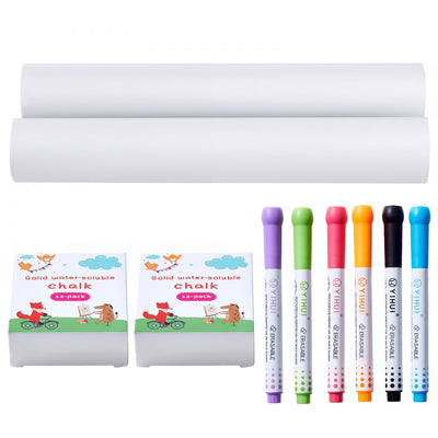 VEVOR Easel Accessory Set Chalk & Markers & Paper Rolls 32PCS for Tabletop Easel 