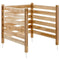 VEVOR Wood Privacy Fence 3 Panels Slatted Air Conditioner Fence 36