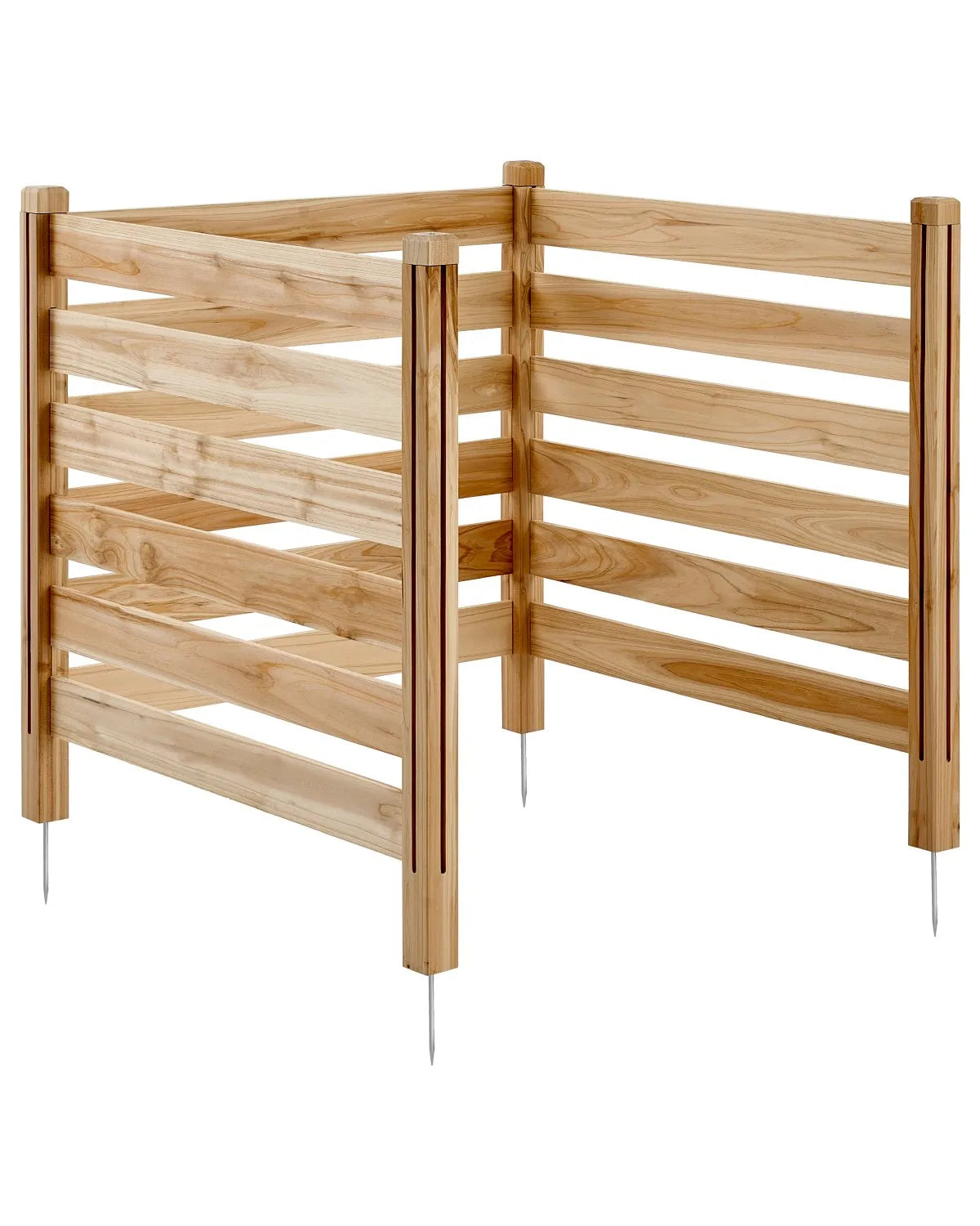 VEVOR Wood Privacy Fence 3 Panels Slatted Air Conditioner Fence 36" W x 36" L