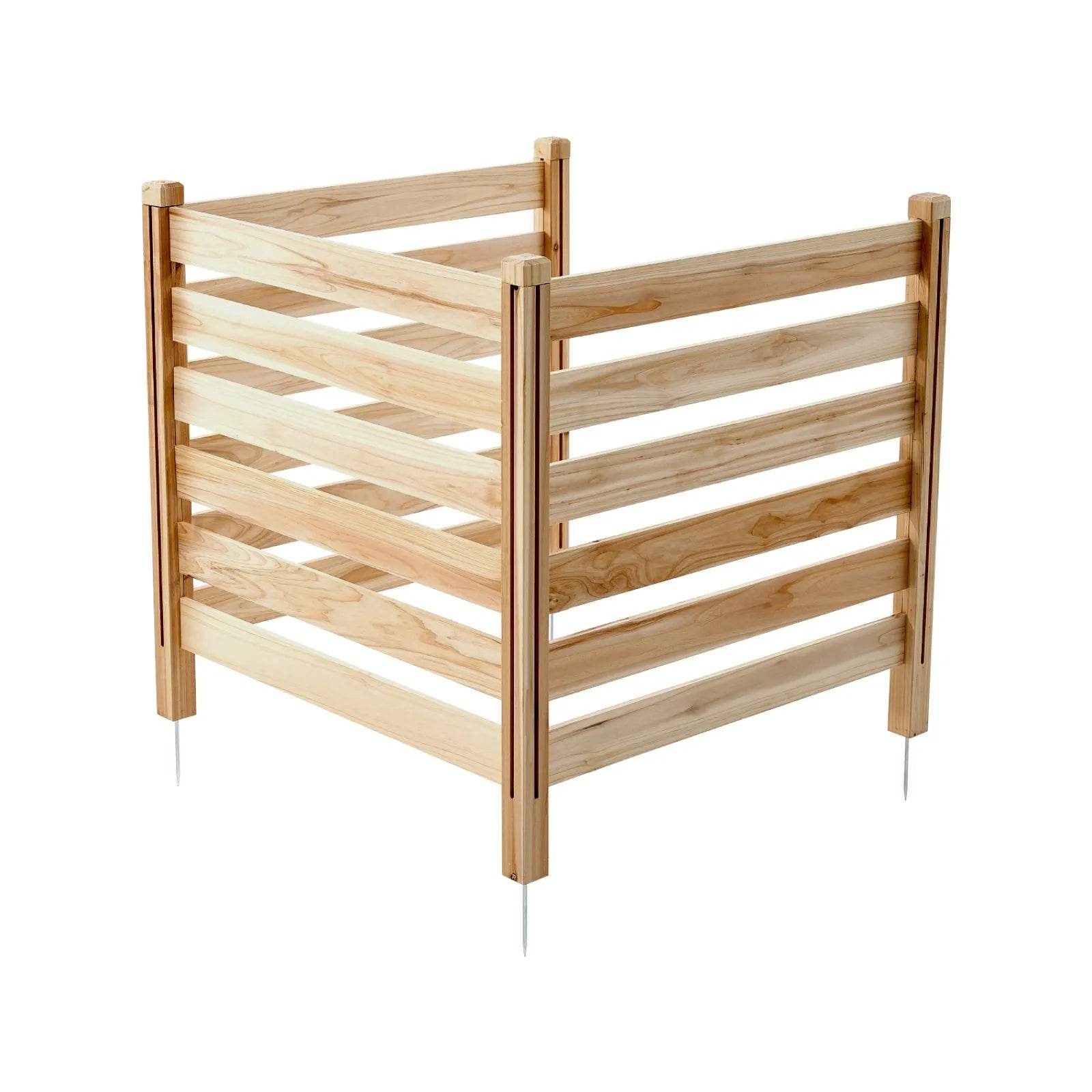 VEVOR Wood Privacy Fence 3 Panels Slatted Air Conditioner Fence 36" W x 36" L