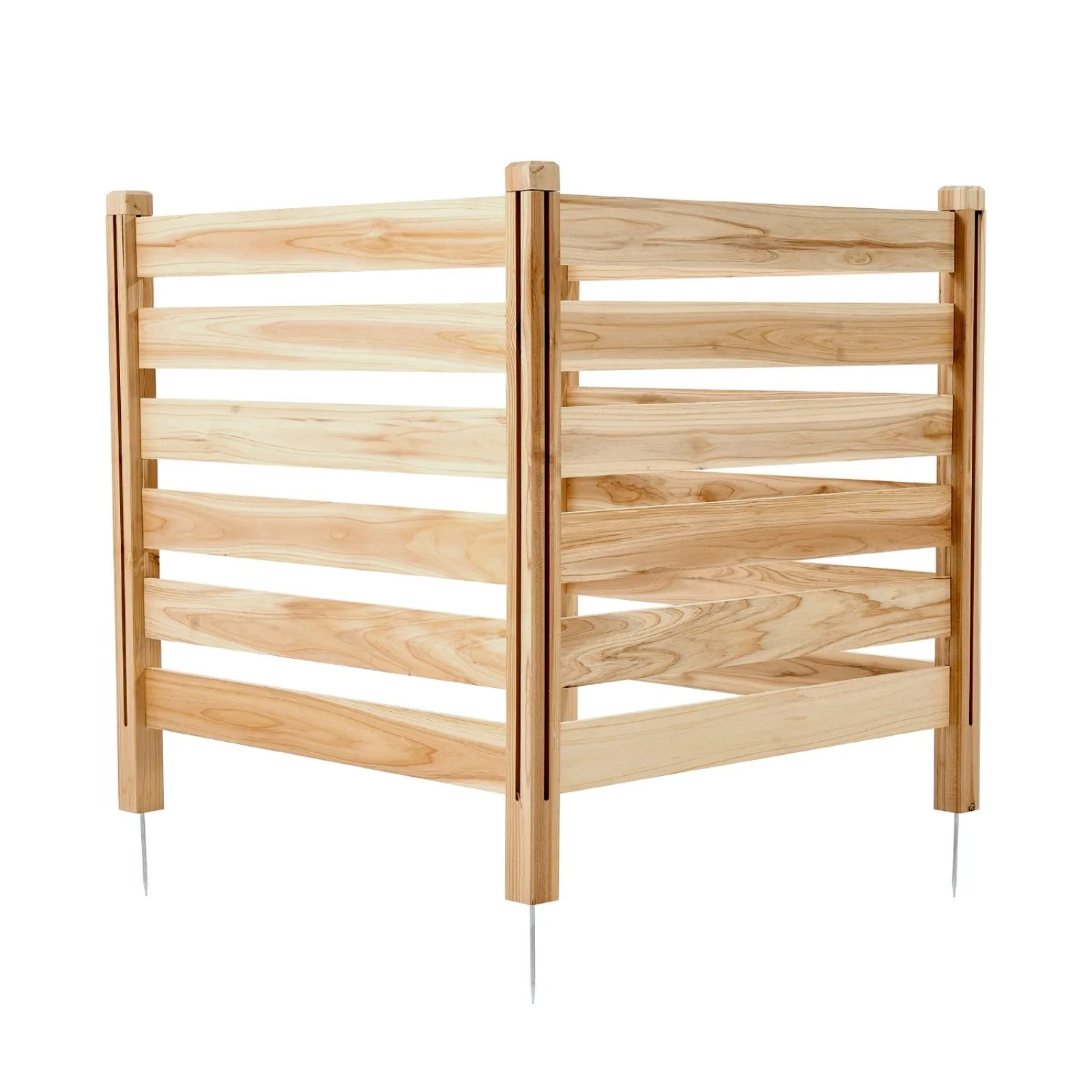 VEVOR Wood Privacy Fence 3 Panels Slatted Air Conditioner Fence 36" W x 36" L
