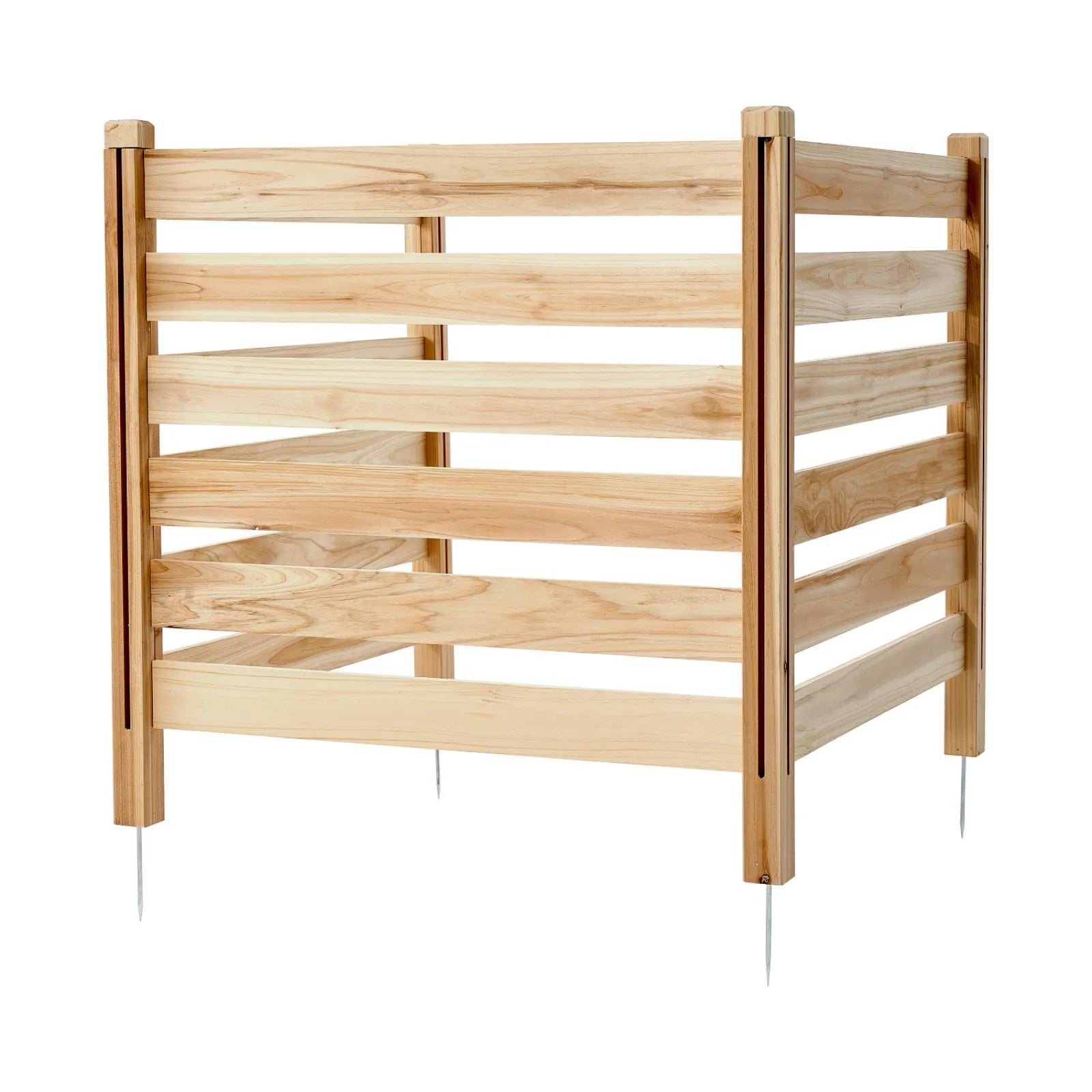 VEVOR Wood Privacy Fence 3 Panels Slatted Air Conditioner Fence 36" W x 36" L