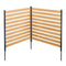 VEVOR Wood Privacy Fence 2 Panels Slatted Air Conditioner Fence 38