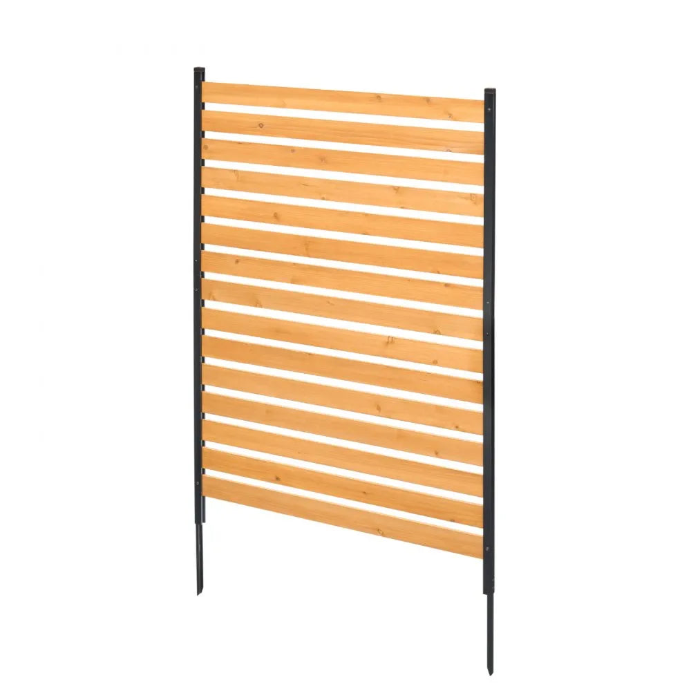 VEVOR Wood Privacy Fence 1 Panel Slatted Air Conditioner Fence 39" W x 61" L
