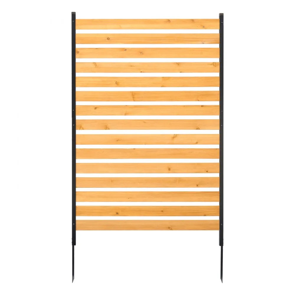 VEVOR Wood Privacy Fence 1 Panel Slatted Air Conditioner Fence 39" W x 61" L