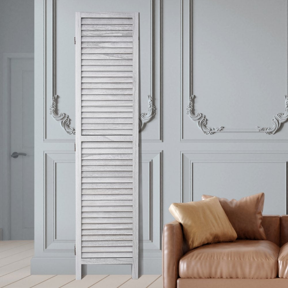 VEVOR Wood Room Divider Wooden Privacy Screen 6 Panel Room Separation Divider 