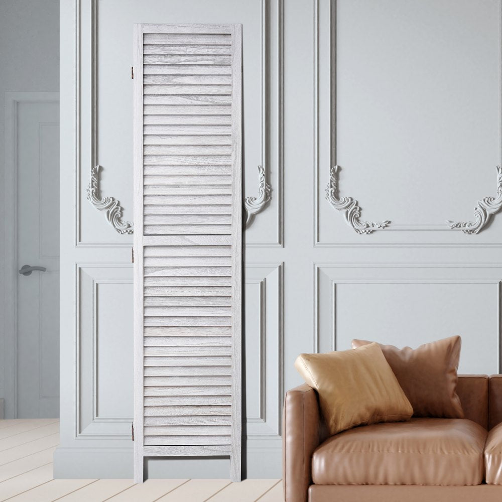 VEVOR Wood Room Divider Wooden Privacy Screen 8 Panel Room Separation Divider 