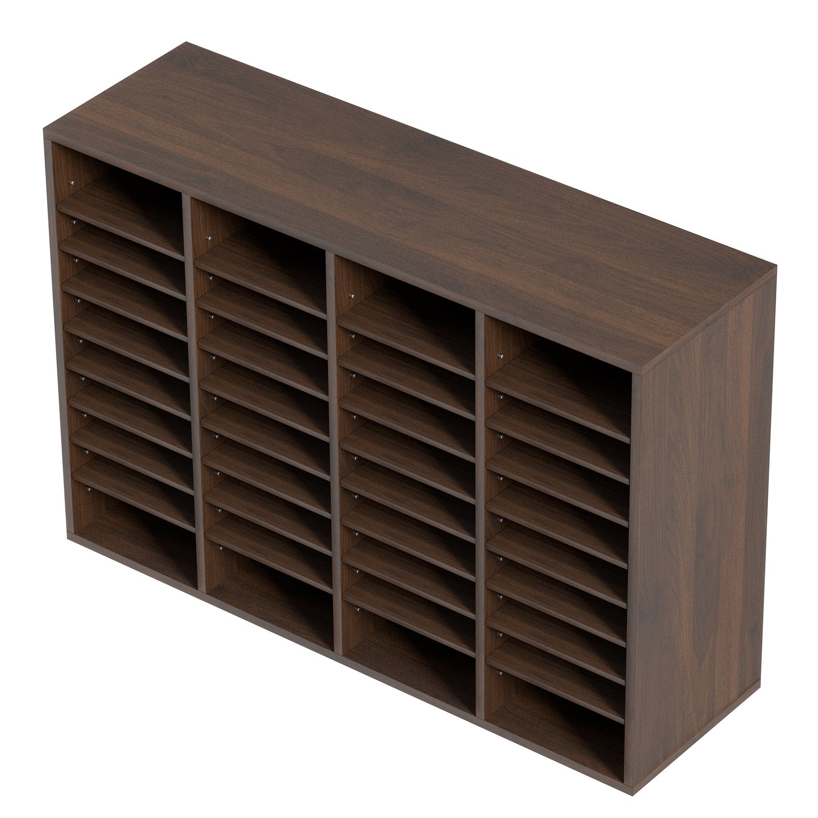VEVOR Literature Organizers, 36 Compartments Office Mailbox with Adjustable Shelves, Wood Literature Sorter 39.3x12x26.8 inches for Office, Home, Classroom, Mailrooms Organization, EPA Certified Brown 