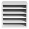VEVOR Literature Organizers, 5 Compartments Office Mailbox with Adjustable Shelves, Wood Literature Sorter 13.9x12x13 inches for Office, Home, Classroom, Mailrooms Organization, EPA Certified, White