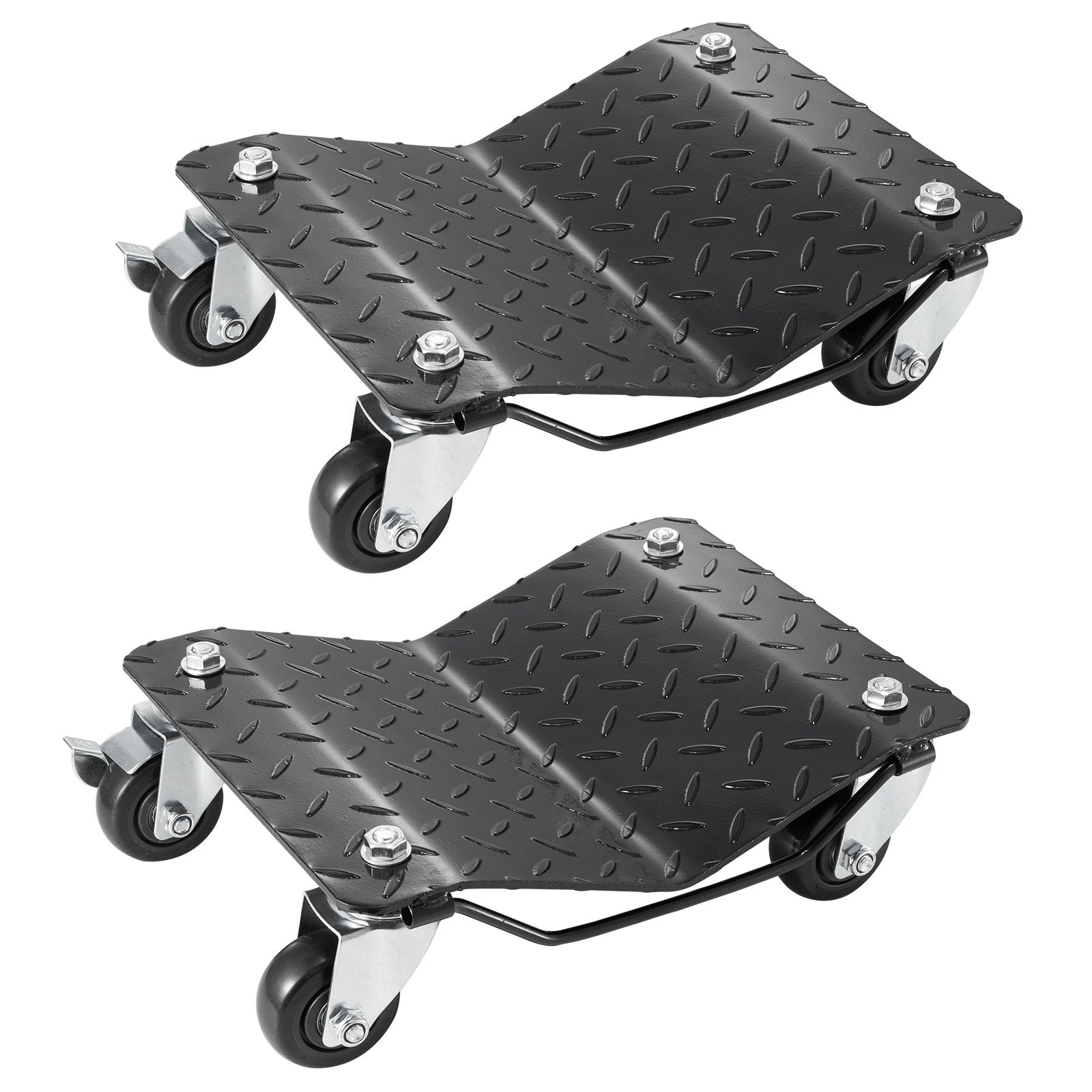 VEVOR Wheel Dolly, 3000 lbs/1360 kg Car Dollies, Wheel Dolly Car Tire Stake Set of 2 Piece, Heavy-duty Car Tire Dolly Moving Cars, Trucks, Trailers, Motorcycles, and Boats 
