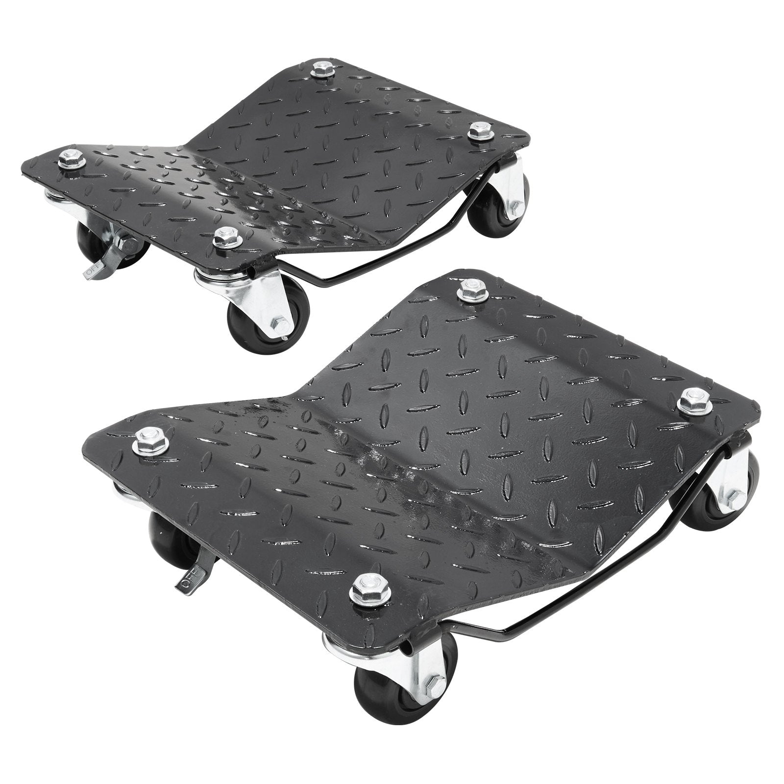 VEVOR Wheel Dolly, 3000 lbs/1360 kg Car Dollies, Wheel Dolly Car Tire Stake Set of 2 Piece, Heavy-duty Car Tire Dolly Moving Cars, Trucks, Trailers, Motorcycles, and Boats 