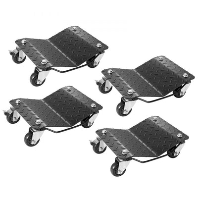 VEVOR Wheel Dolly, 6000 lbs/2722 kg Car Moving Dolly, Wheel Dolly Car Tire Stake Set of 4 Piece, Heavy-duty Car Tire Dolly Cart Moving Cars, Trucks, Trailers, Motorcycles, and Boats 