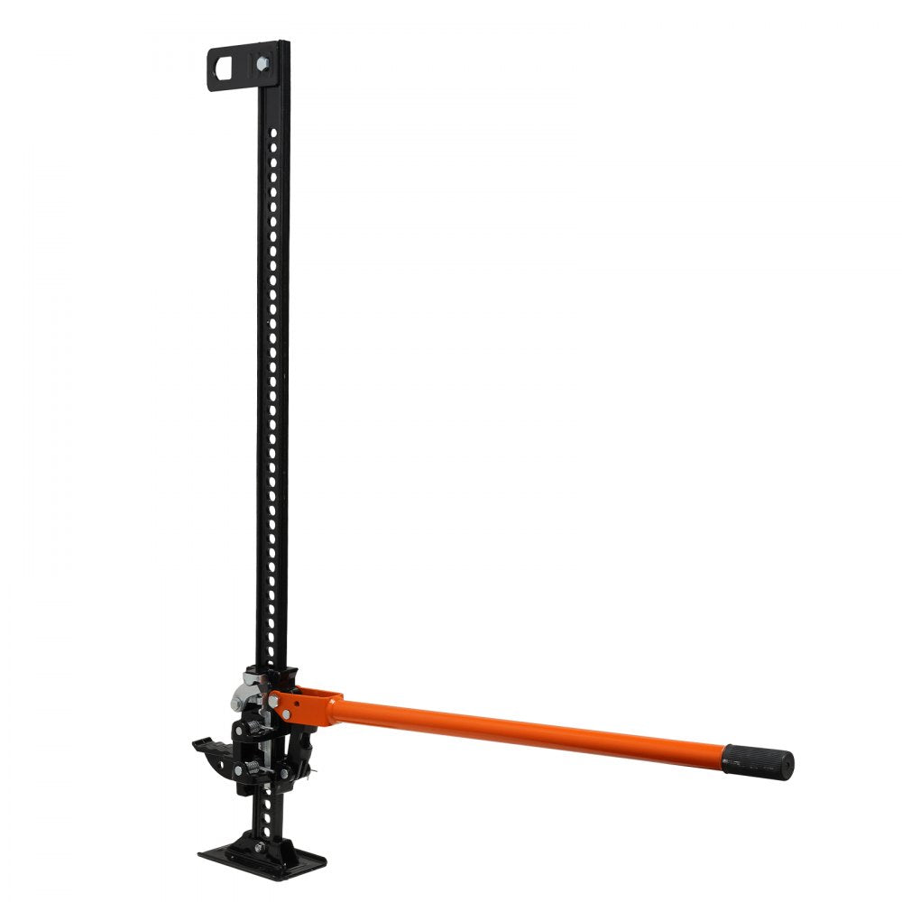 VEVOR High Lift Farm Jack, 48" Utility Farm Jack, 7000 lbs Capacity Ratcheting Off Road Utility Jack, Heavy-Duty Farm Jack for Tractor, Truck, SUV, Bumper Lift, Orange 