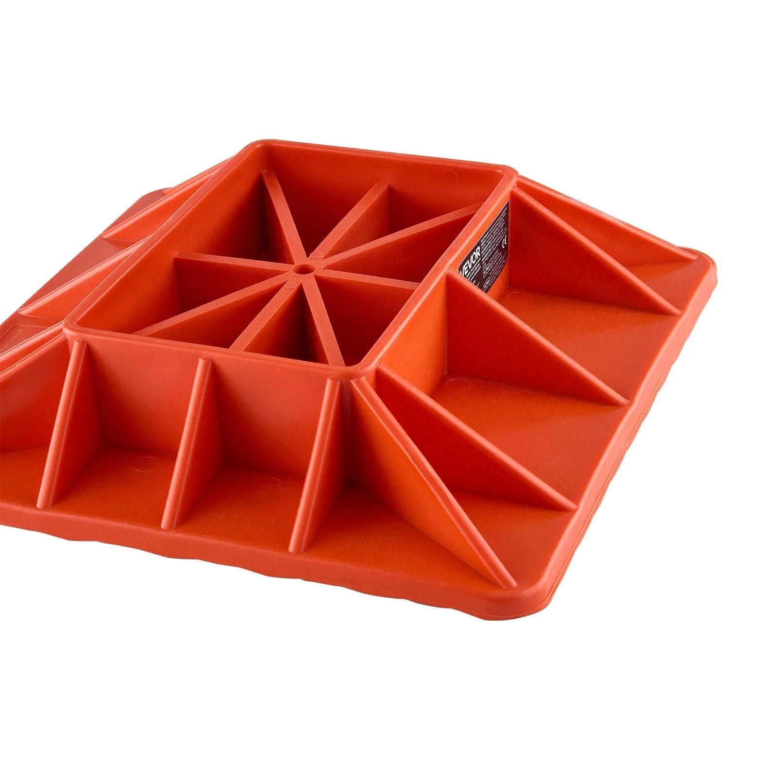 VEVOR High Lift Jack Base and Handle Keeper, 11.6" x 11.6" Off Road Jack Stand Base with 7000 Pound Capacity, Heavy-Duty Farm Jacks Support Stand for Most Jacks with 7.3" x 4.7" Base, Red 