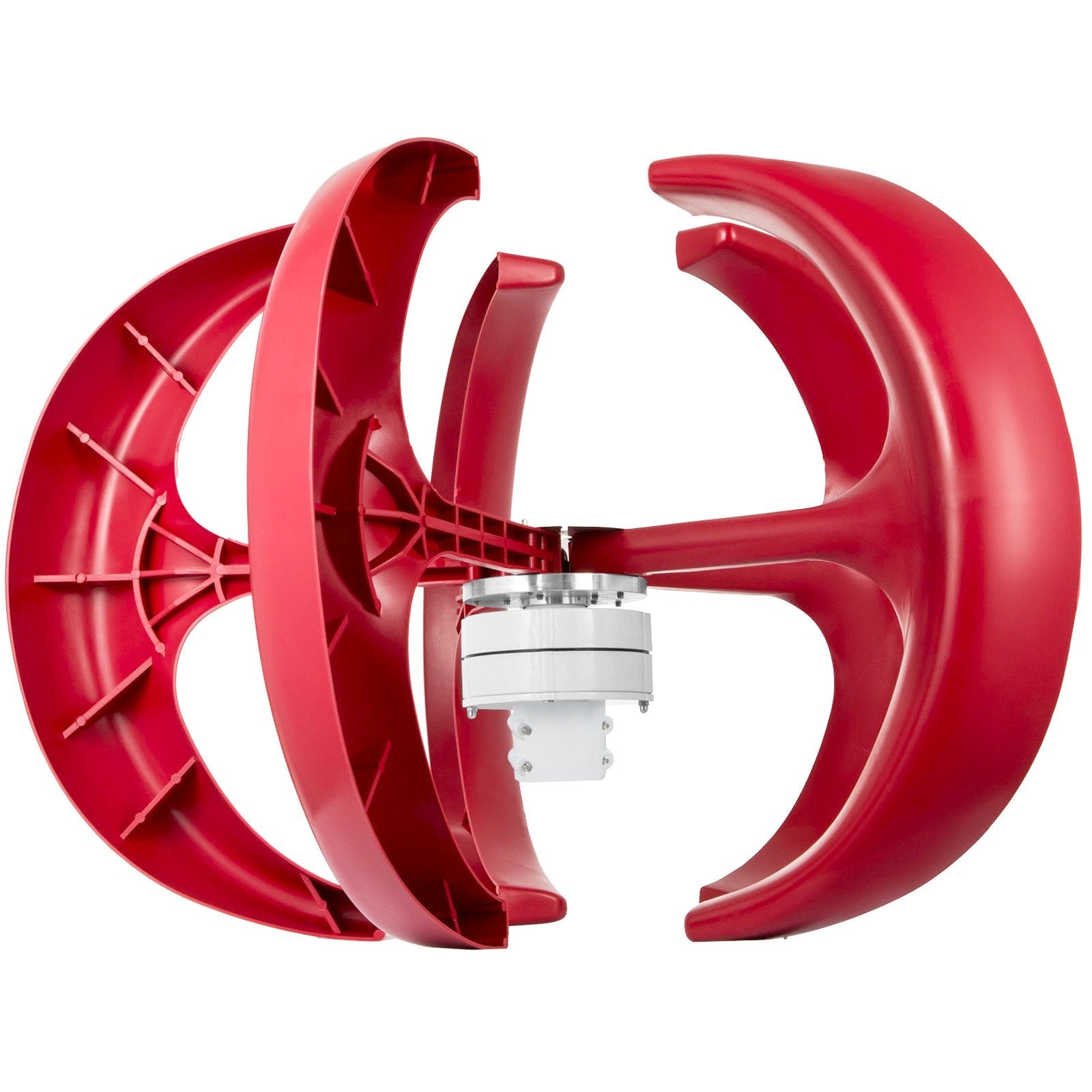 VEVOR Wind Turbine 400W 12V Wind Turbine Generator Red Lantern Vertical Wind Generator 5 Leaves Wind Turbine Kit Controller(400W 12V Red) 