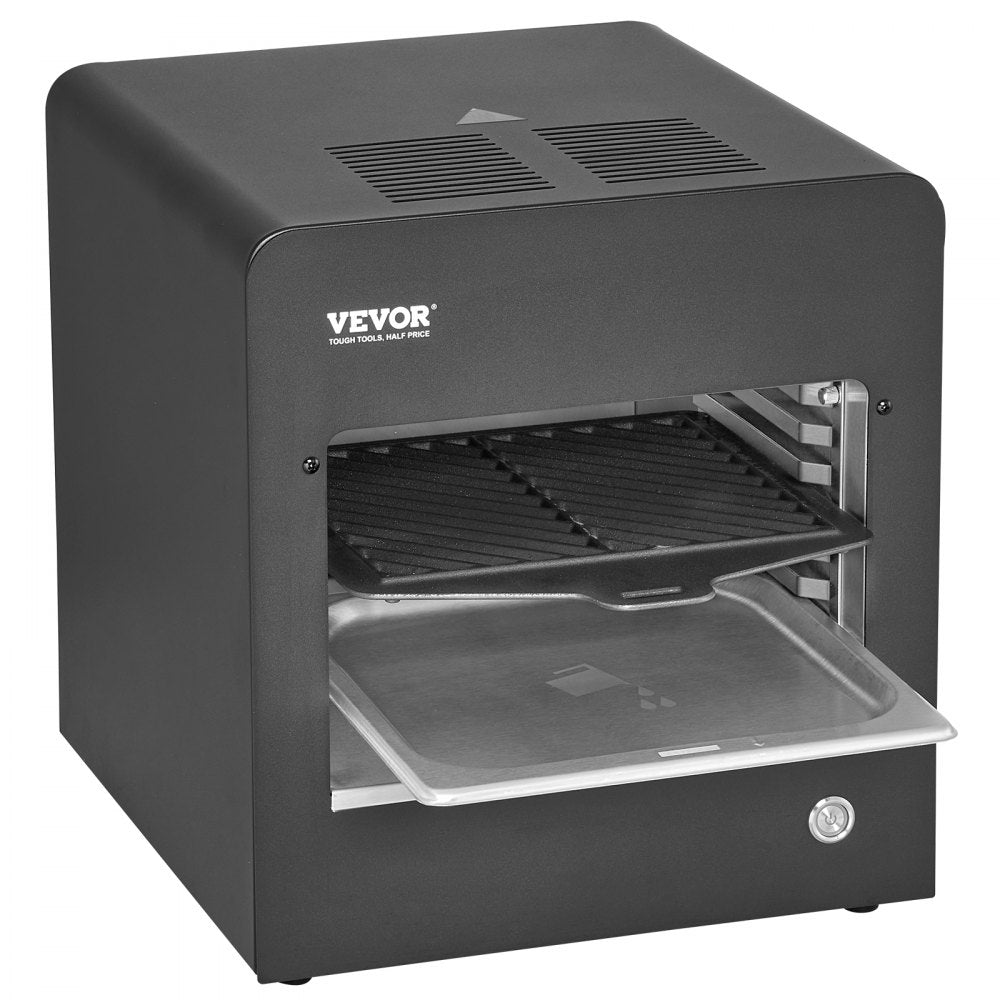 VEVOR Electric Steak Grill 1800W Smokeless Infrared Broiler Stainless Steel Home 