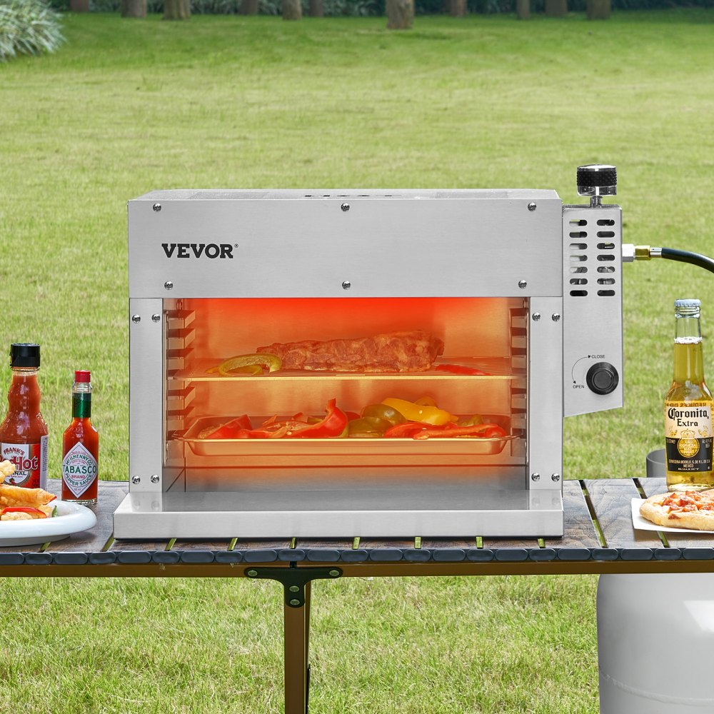 VEVOR Propane Steak Grill 1500°F Portable Infrared Broiler for Outdoor Barbecue 