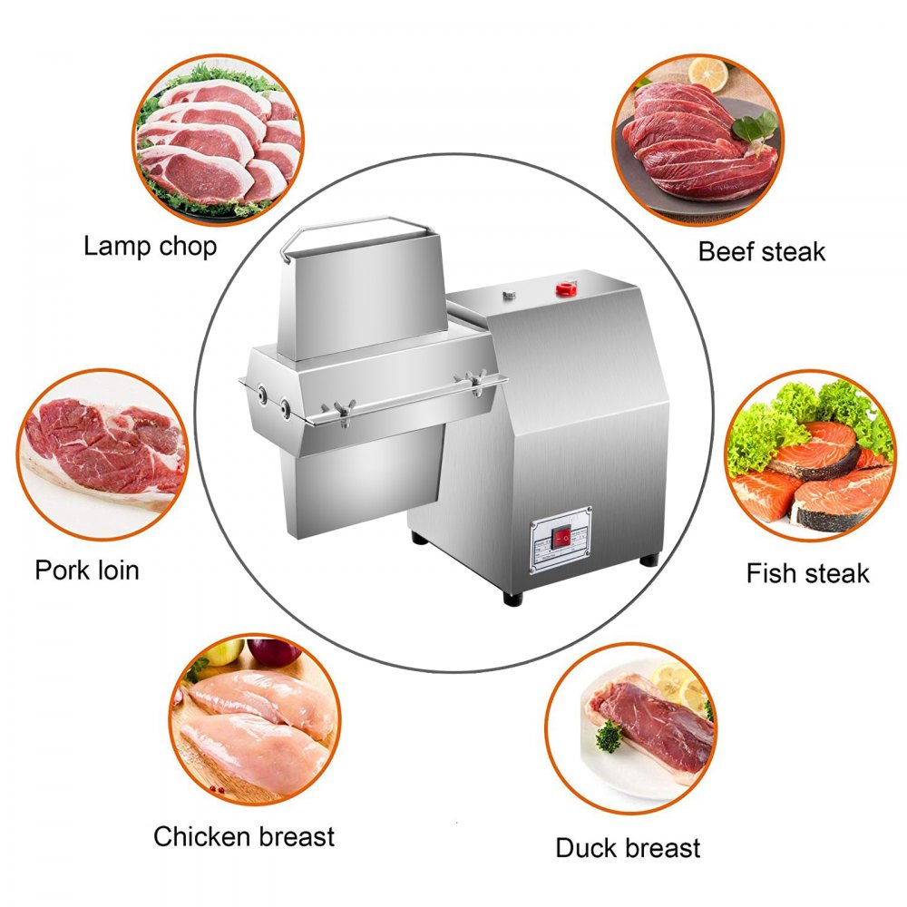 VEVOR Commercial Meat Tenderizer, Stainless Steel Electrical Meat Tenderizer, 750W Meat Tenderizer Machine, Heavy Duty Meat Tenderizer Electric Machine Kitchen Tool for Tenderizing Meat 