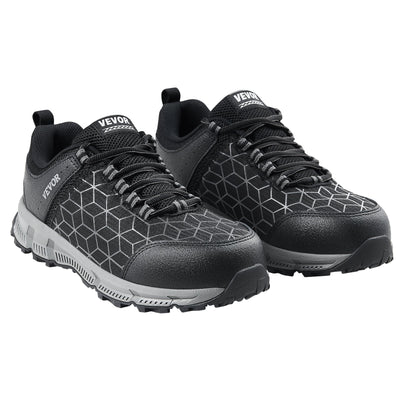 VEVOR Steel Toe Shoes for Men US Size 13 Athletic Work Shoe Sneakers Black 
