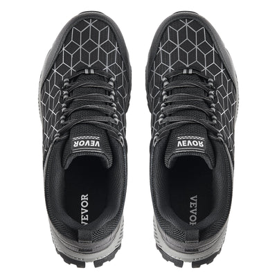 VEVOR Steel Toe Shoes for Men US Size 8.5 Wide Athletic Work Shoe Sneakers Black 