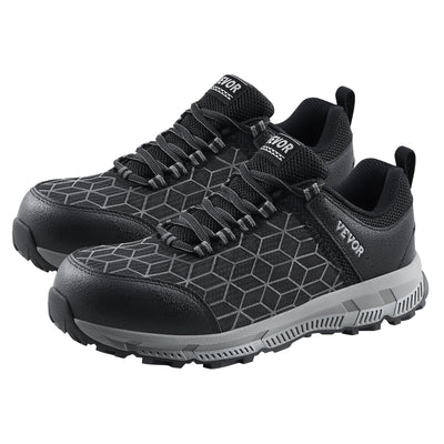 VEVOR Steel Toe Shoes for Men US Size 10.5 Athletic Work Shoe Sneakers Black 