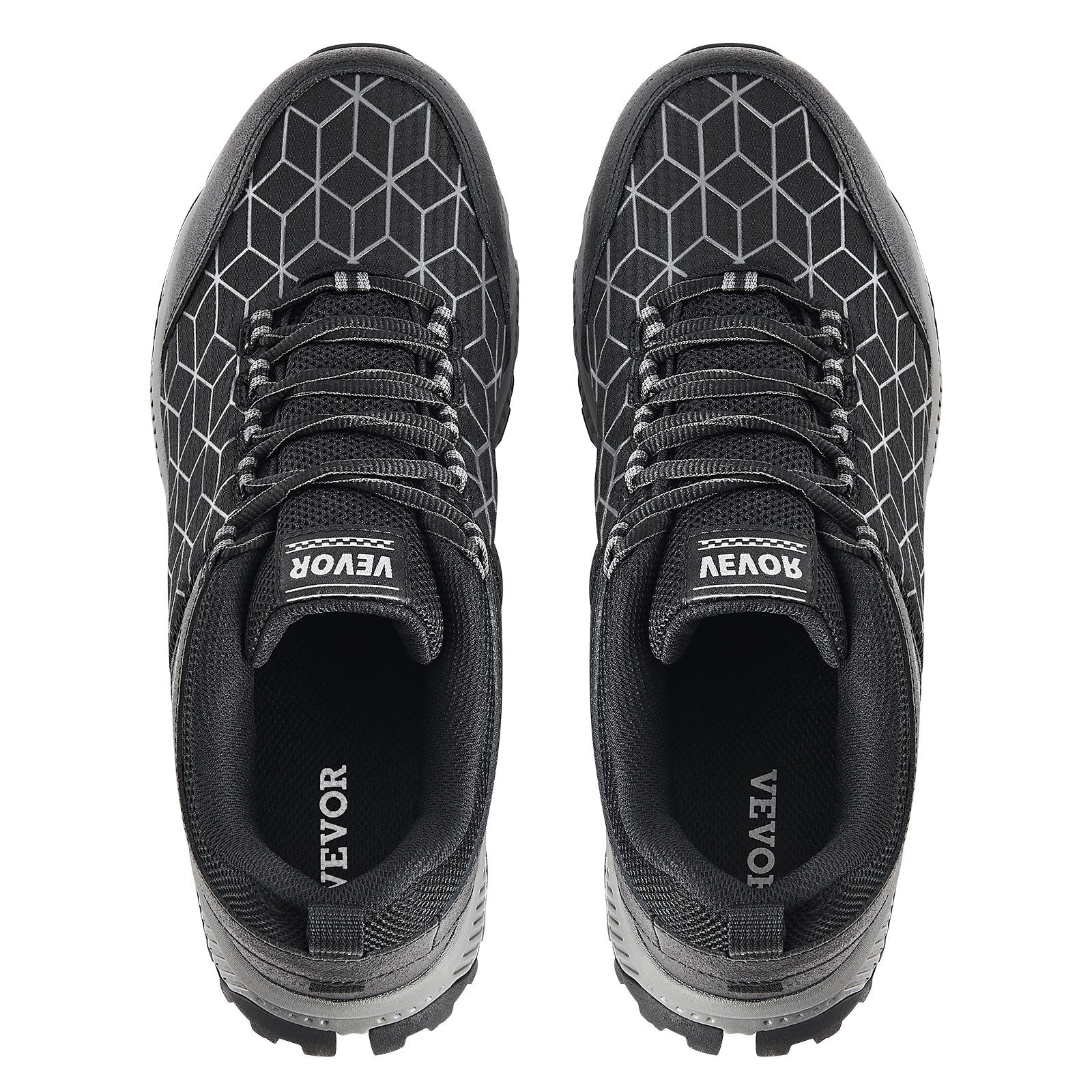 VEVOR Steel Toe Shoes for Men US Size 10.5 Athletic Work Shoe Sneakers Black 