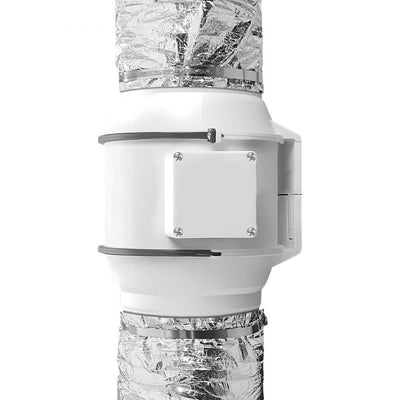 VEVOR Dryer Vent Hose, 5'' Insulated Flexible Duct 25FT Long with 2 Duct Clamps, Heavy-Duty Three Layer Protection for HVAC Heating Cooling Ventilation and Exhaust, R-4.2 Flame Resistance Value 