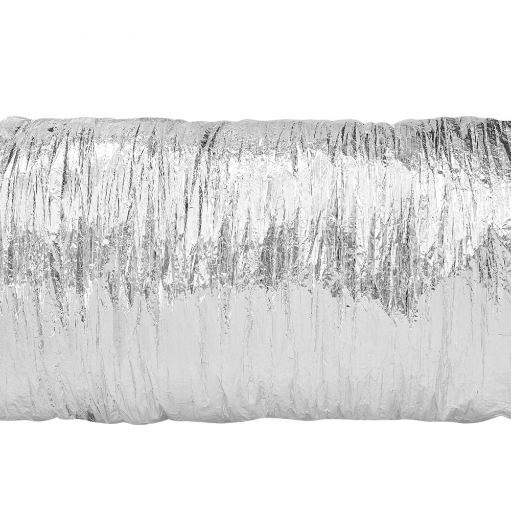 VEVOR Dryer Vent Hose, 5'' Insulated Flexible Duct 25FT Long with 2 Duct Clamps, Heavy-Duty Three Layer Protection for HVAC Heating Cooling Ventilation and Exhaust, R-4.2 Flame Resistance Value 