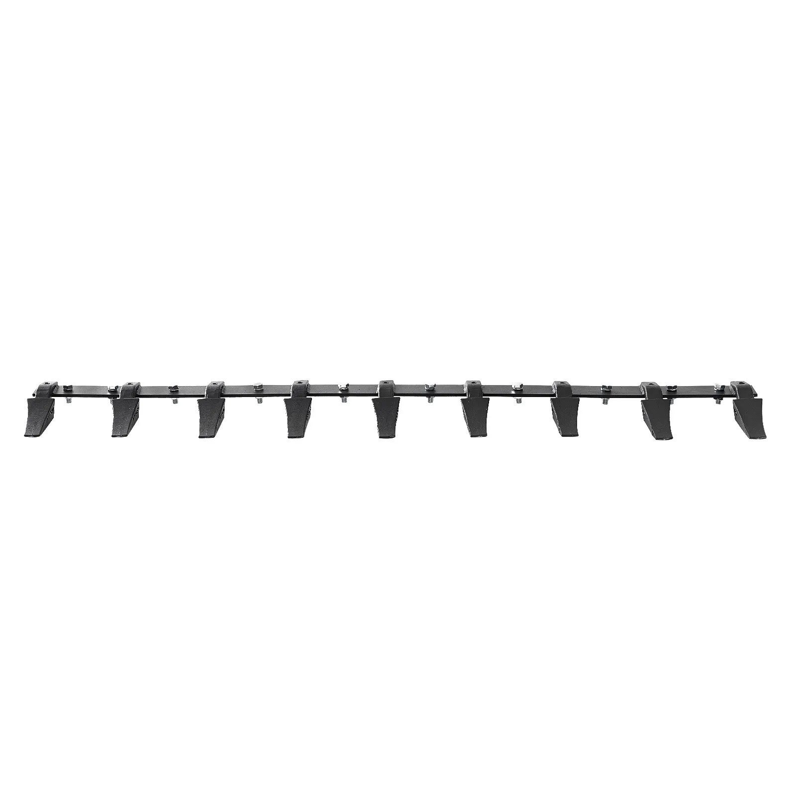 VEVOR Bucket Tooth Bar, 72'', Heavy Duty Tractor Bucket 9 Teeth Bar for Loader Tractor Skidsteer, 4560 lbs Load-Bearing Capacity Bolt On Design, for Efficient Soil Excavation and Bucket Protection