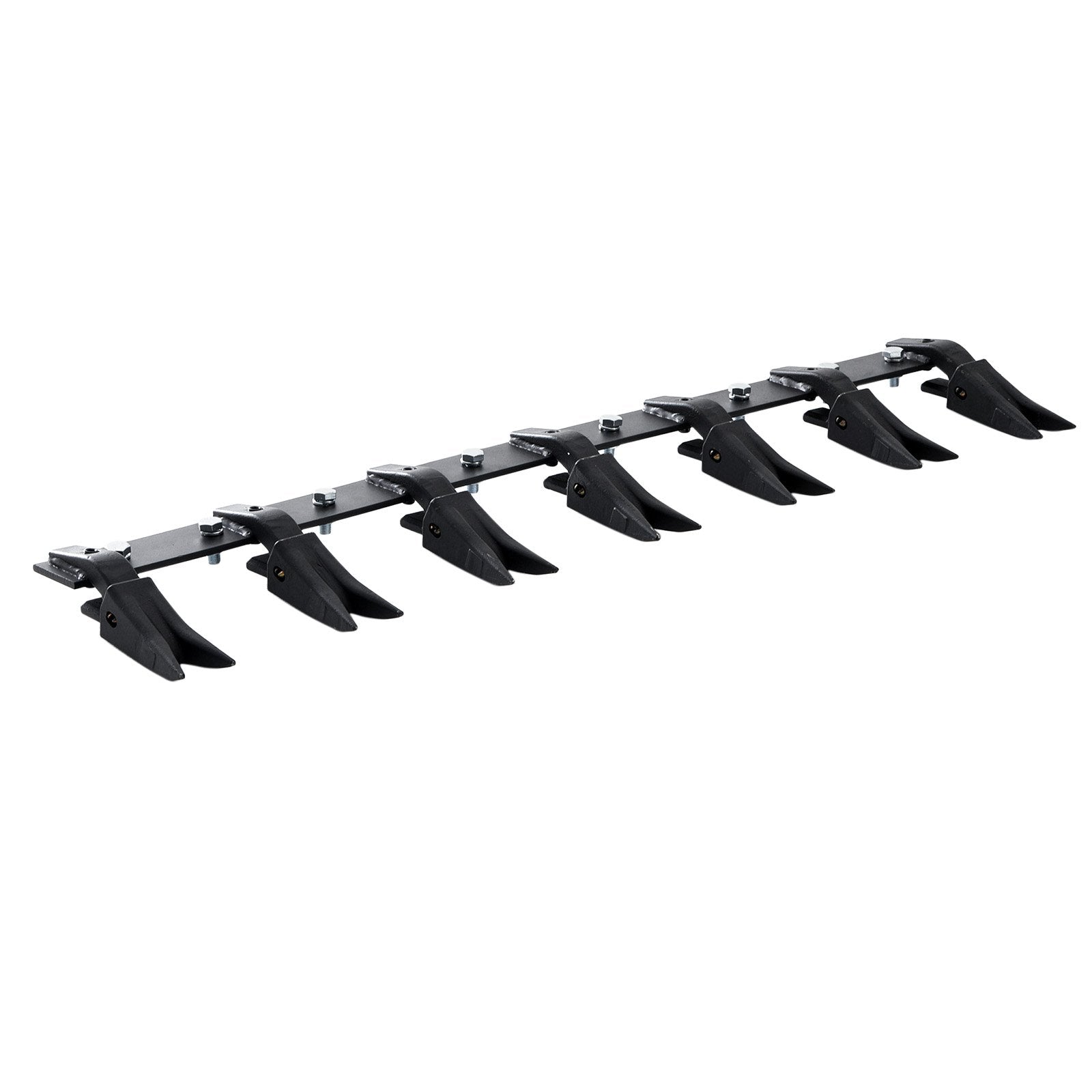 VEVOR Bucket Tooth Bar, 53'', Heavy Duty Tractor Bucket Teeth Bar for Sub-Compact Tractor Loader, 4560 lbs Load-Bearing Capacity, Fits Bucket Cutting Edges Sized 1/2" or Less with No Drilling Required 