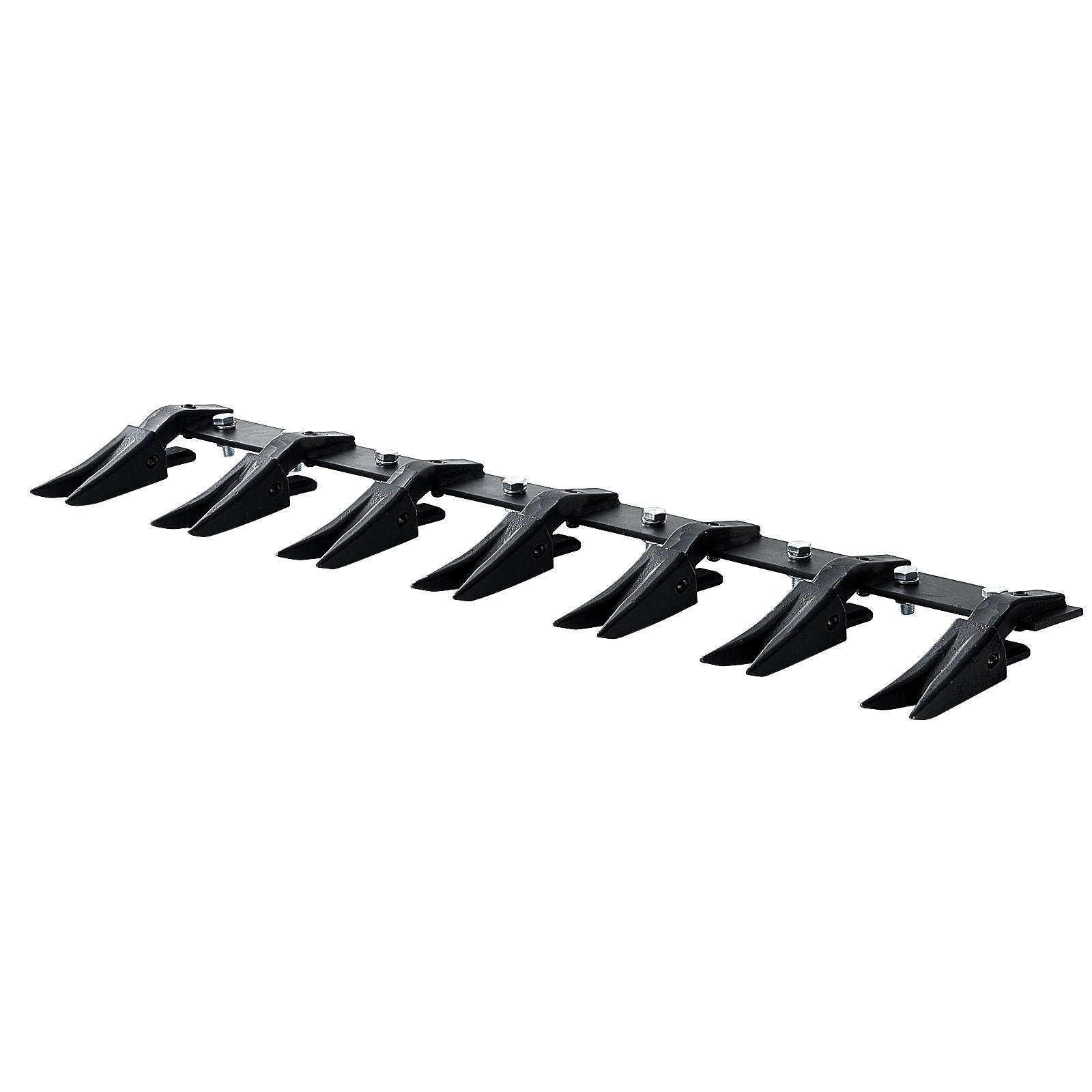 VEVOR Bucket Tooth Bar, 53'', Heavy Duty Tractor Bucket Teeth Bar for Sub-Compact Tractor Loader, 4560 lbs Load-Bearing Capacity, Fits Bucket Cutting Edges Sized 1/2" or Less with No Drilling Required 