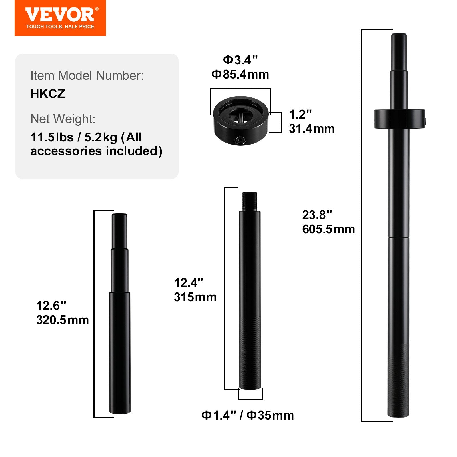 VEVOR Gimbal Bearing Alignment and Install Kit, Heavy Duty Engine Alignment Tools Set Fits for Mercruiser Alpha, Alpha 1, MR, Bravo, OMC, Cobra, and Volvo 