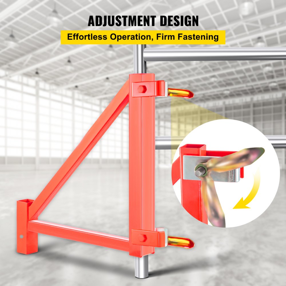VEVOR Scaffold Outrigger, 18" x 18" x 24" Scaffolding Outriggers, 4 Pieces Outriggers for Scaffolding w/ Locking Pins for Home Improvement Projects Like Painting, Patching Drywall or Cleaning Windows 