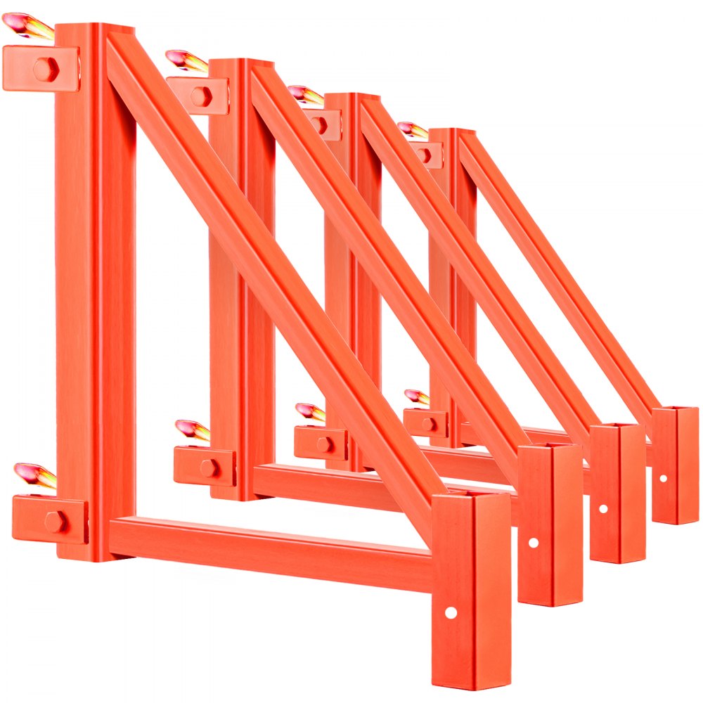VEVOR Scaffold Outrigger, 18" x 18" x 24" Scaffolding Outriggers, 4 Pieces Outriggers for Scaffolding w/ Locking Pins for Home Improvement Projects Like Painting, Patching Drywall or Cleaning Windows 