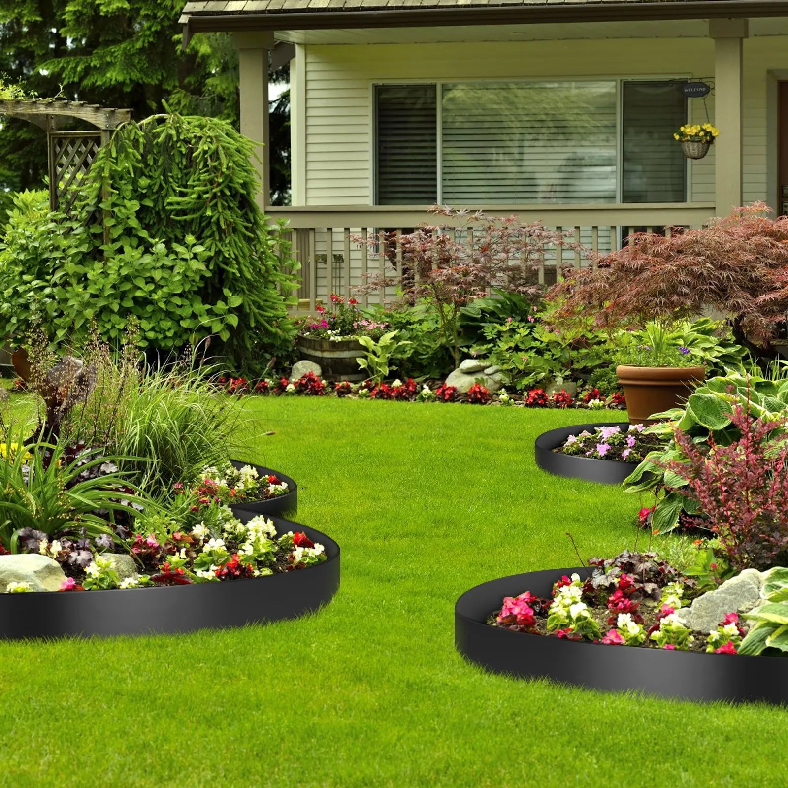 VEVOR Landscape Edging Terrace Board 80 ft Length 10 inch Depth Lawn Garden