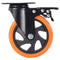 VEVOR Caster Wheels, 5-inch Swivel Plate Casters, Set of 4, with Security A/B Locking No Noise PVC Wheels, Heavy Duty 450 lbs Load Capacity Per Caster, Non-Marking Wheels for Cart Furniture Workbench