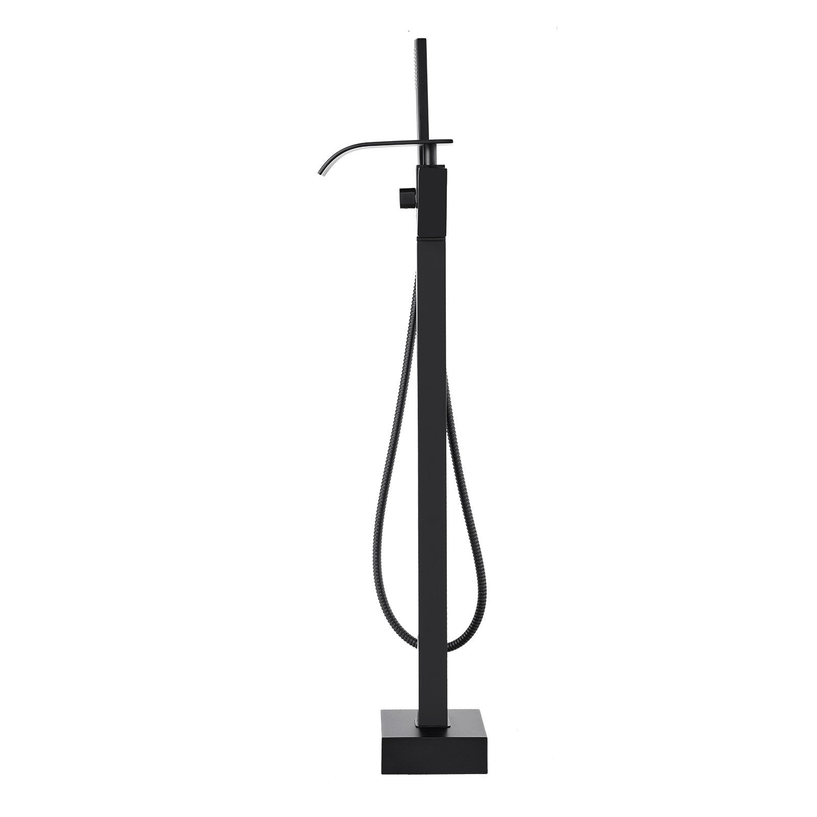 VEVOR Freestanding Bathtub Faucet, Floor Mount, Freestanding Tub Filler, Shower Mixer Taps, Two Water Modes, 360° Swivel Spout, for Bathing & Showering Pet Bathing Cleaning Drains Toilet Flushing 