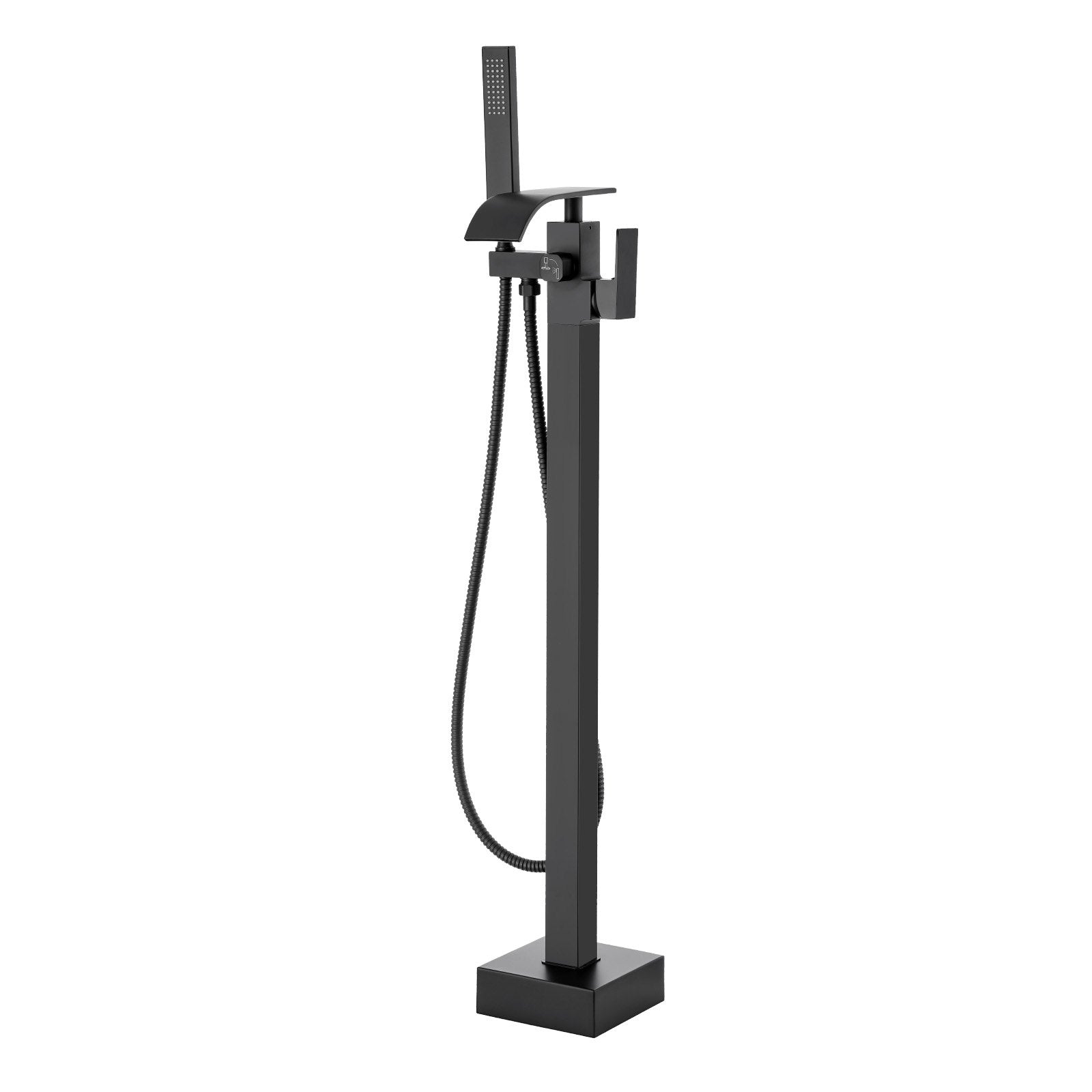 VEVOR Freestanding Bathtub Faucet, Floor Mount, Freestanding Tub Filler, Shower Mixer Taps, Two Water Modes, 360° Swivel Spout, for Bathing & Showering Pet Bathing Cleaning Drains Toilet Flushing 