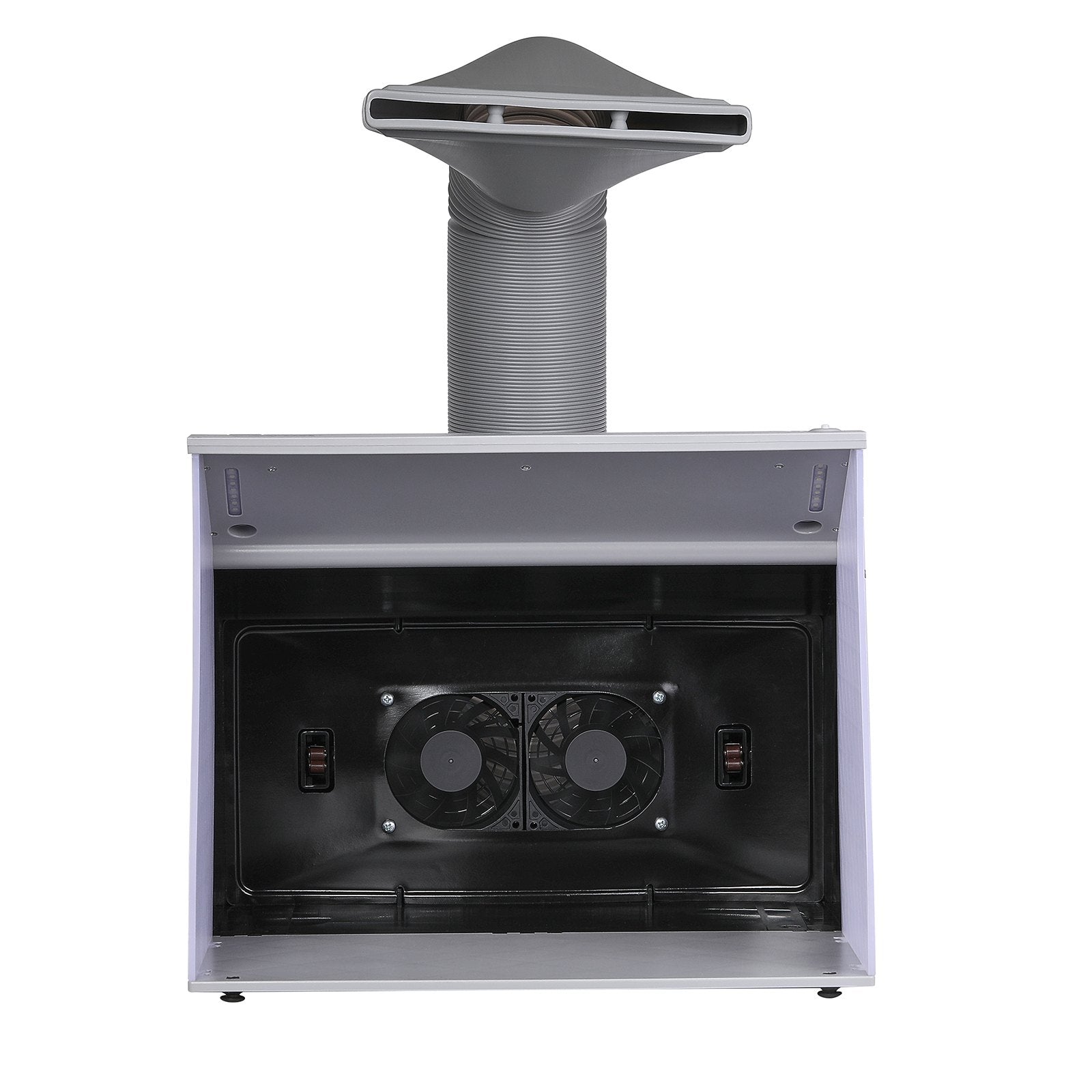 VEVOR Airbrush Spray Booth, Portable Hobby Airbrush Paint Spray Booth Kit with 4 LED Light, Powerful Dual Exhaust Fans, Turntable and 6 ft Extension Hose, for Painting Models, Arts, Crafts, Cakes 