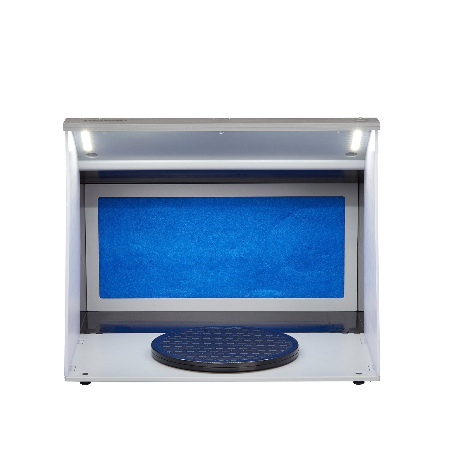 VEVOR Airbrush Spray Booth, Portable Hobby Airbrush Paint Spray Booth Kit with 4 LED Light, Powerful Dual Exhaust Fans, Turntable and 6 ft Extension Hose, for Painting Models, Arts, Crafts, Cakes 