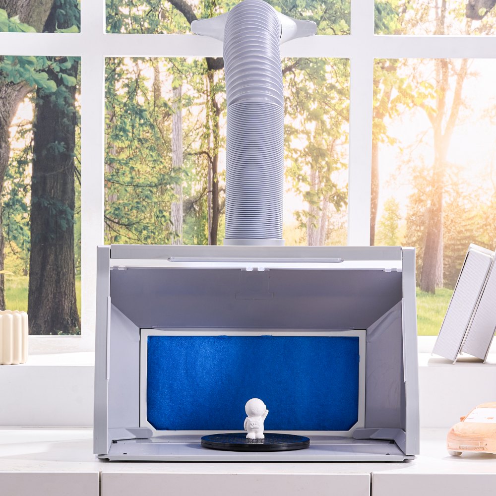 VEVOR Airbrush Spray Booth Dual-Fans Portable Hobby Airbrush Paint Spray Booth 