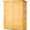 VEVOR Outdoor Wooden Storage Shed Waterproof Garden Tool Shed 55x67.5 inch