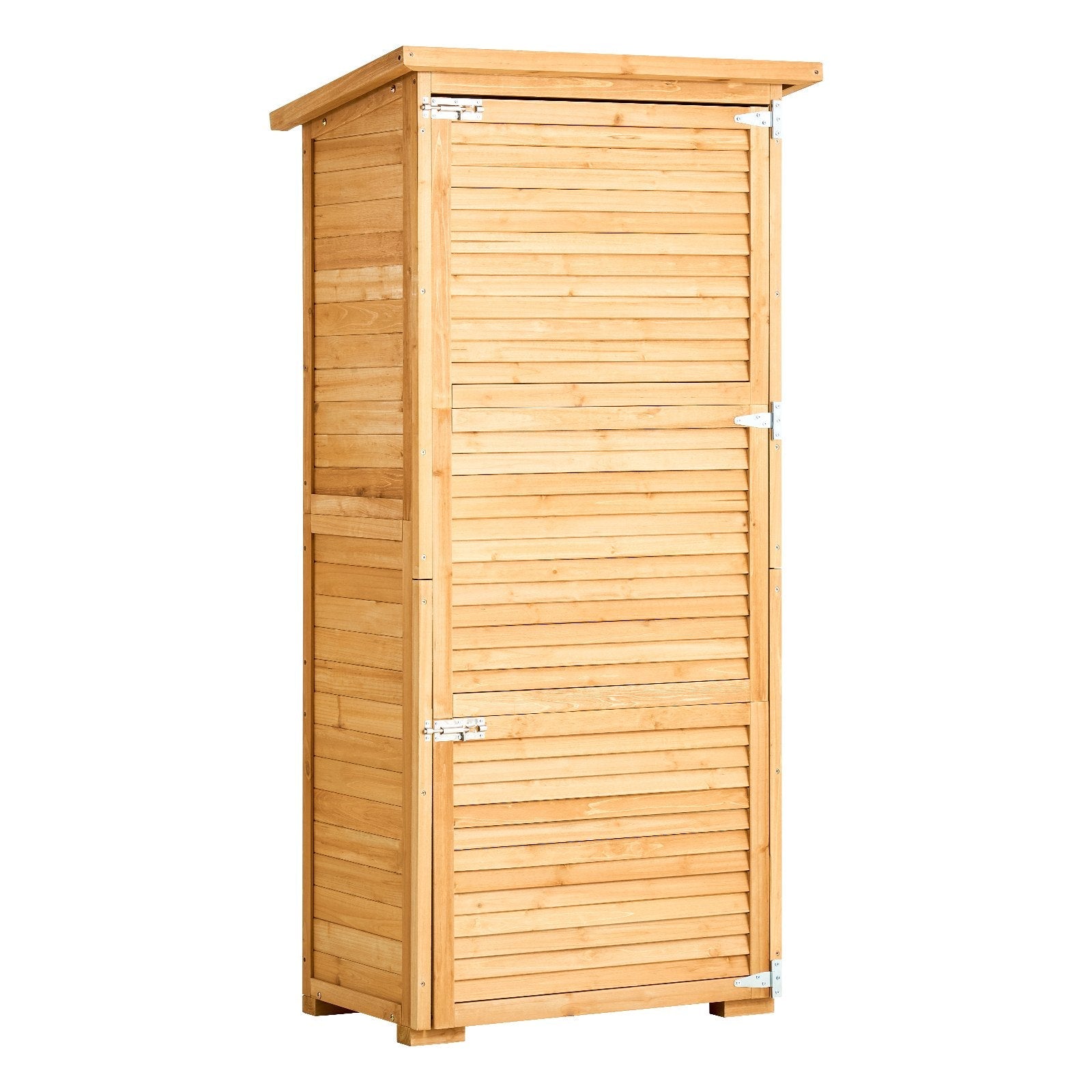 VEVOR Outdoor Wooden Storage Shed Waterproof Garden Tool Shed 31.5x63.8 inch 