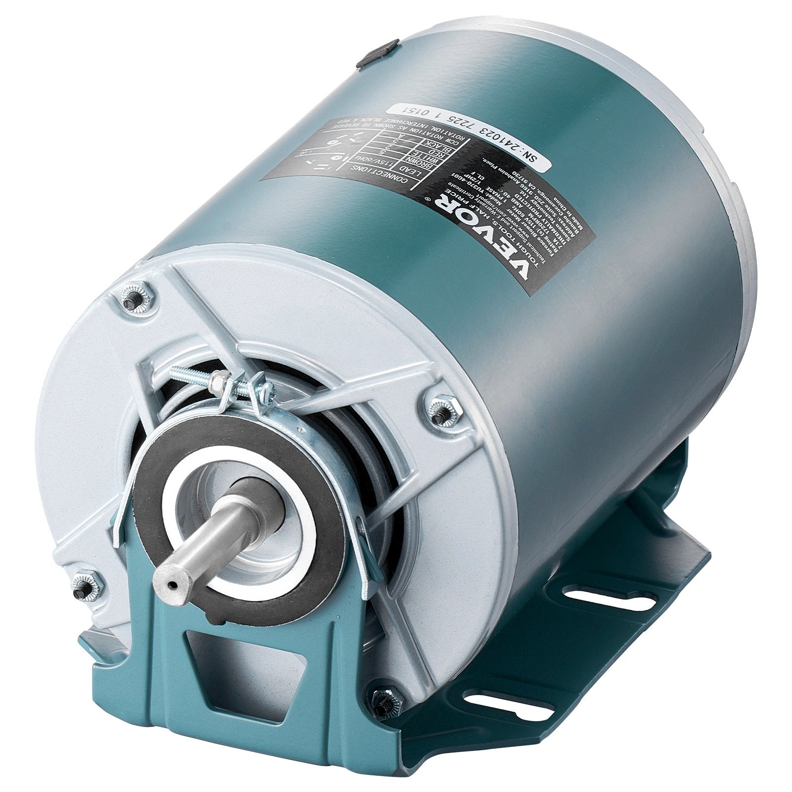 VEVOR 1/2HP Furnace Blower Motor 1720RPM 115V 7.1A 1-Phase 0.78" Shaft Length 
