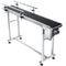 VEVOR Belt Conveyor, 59 x 7.8 inch Conveyor Table, Heavy Duty Stainless Steel Motorized Belt Conveyor for Inkjet Coding Applications Powered PVC Belt Anti-Static Adjustable Speed (Double Guardrail)