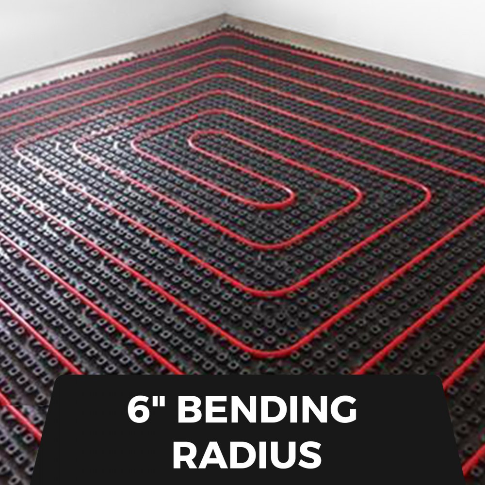 VEVOR 5/8 Inch x 500Ft PEX Tubing Oxygen Barrier O2 EVOH Pex-B Red Radiant Floor Heat Durable Plumbing Flexible for Residential Commercial Radiant Floor Heating Pex Pipe 
