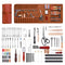 VEVOR Leather Working Tools Kit 92 PCS Engraving Punching Stamping Sewing Tools